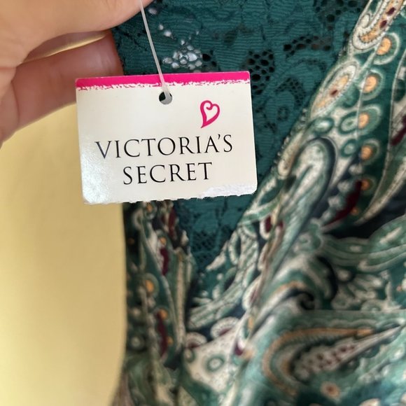 Victoria's Secret Forest Emerald Dark Green Slip Lingerie New With Tags (1403) - Picture 7 of 11